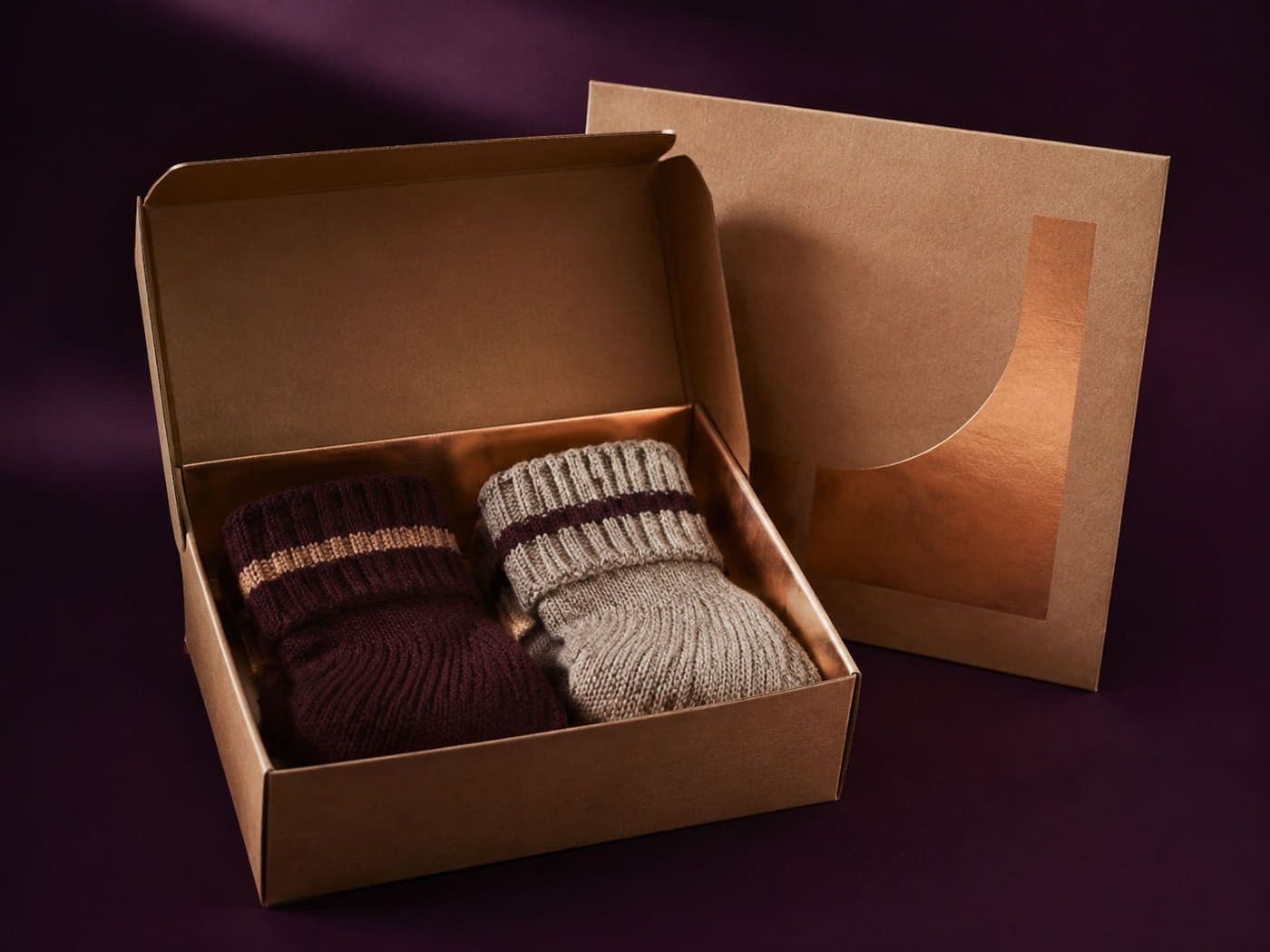 New Home gift boxes, shown open