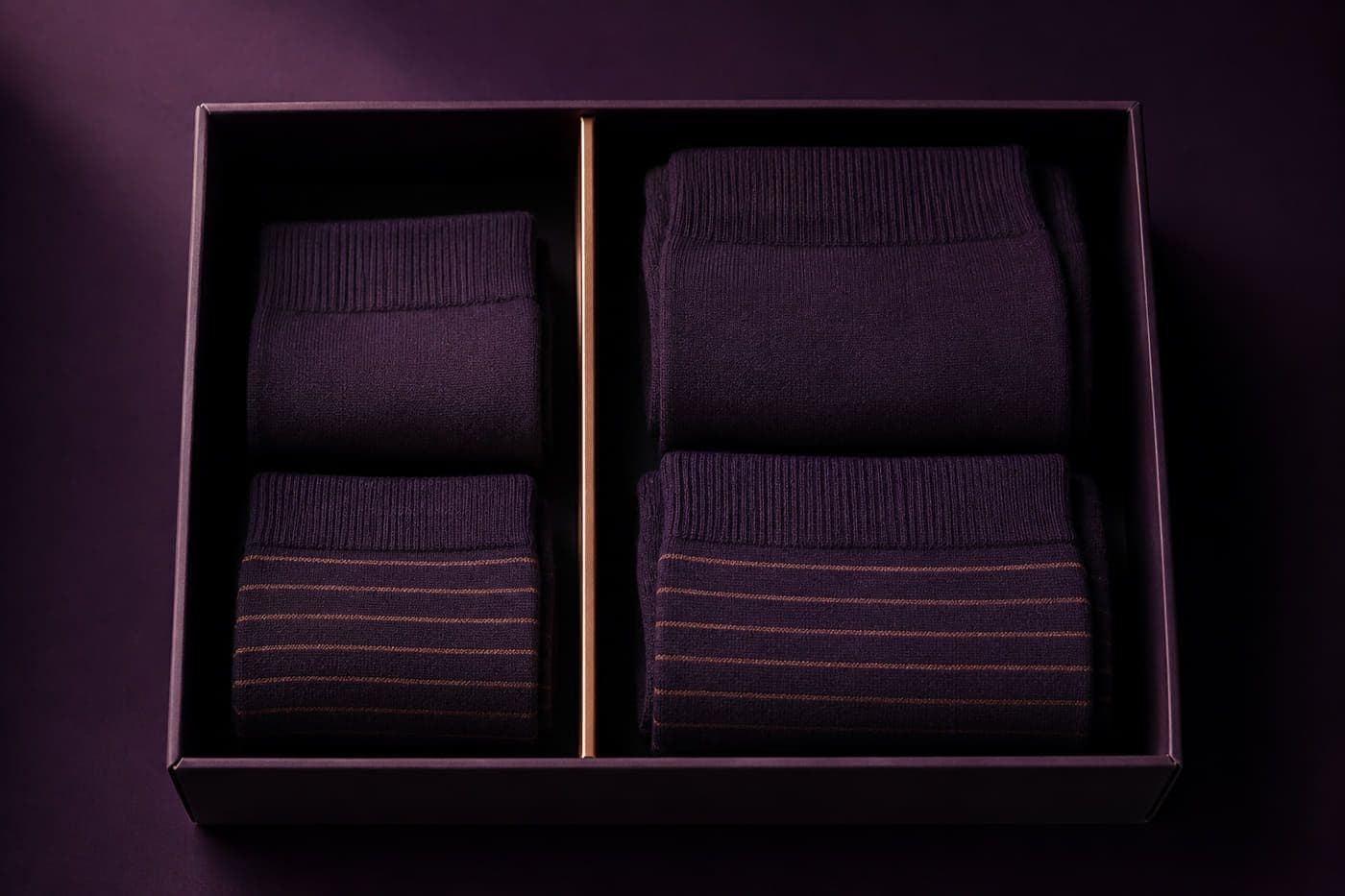 Every pair in Birthday Dual Wool laid out flat